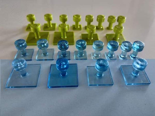 BL-12 Gang Green and Ice Square Variety Pack 24 Pieces Blackplague