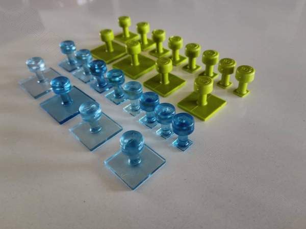 BL-12 Gang Green and Ice Square Variety Pack 24 Pieces Blackplague