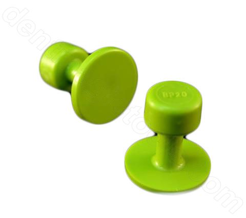 BL-29 20mm Gang Green Round Glue Tab Blackplague